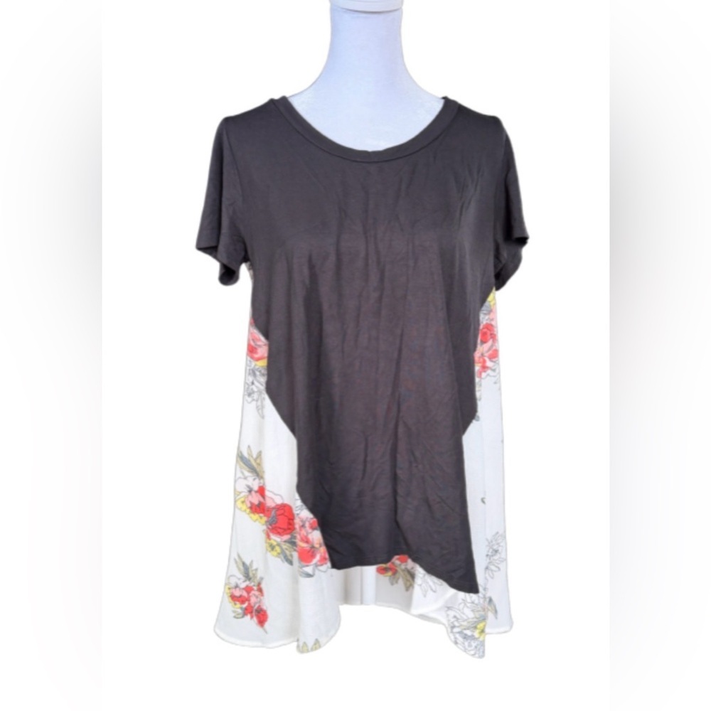 Mai Soli Floral High-Low Tunic Top